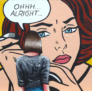 Gerard Boersma - Ohh Alright (Vrouw kijkend naar schilderij van Roy Lichtenstein) kaufen? Bieten Sie von 75!