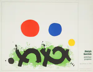 Adolph Gottlieb - Affiche - Painting Graphics bij Hokin Gallery Palm Beach kopen? Bied vanaf 1!