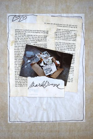 Mark Brusse - Collage van knipsels - Mixed media, Ingelijst kopen? Bied vanaf 69!