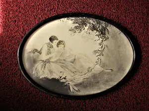 Niet of onleesbaar gesigneerd - laat 19e eeuw Franse? Art Nouveau tekening "lezende vrouwen" niet gesign. kopen? Bied vanaf 1!