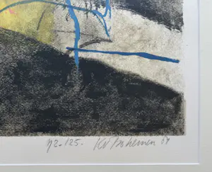 Kees van Bohemen - handgesigneerde kleurenlitho | 'Moeder met kind aan tafel' | 1981 (INGELIJST) kopen? Bied vanaf 200!