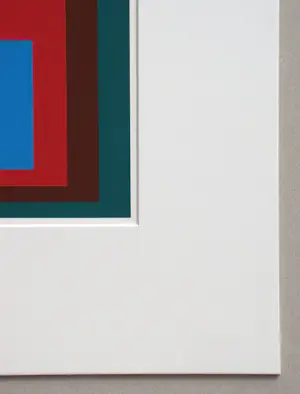 Josef Albers - Hommage aan het Plein - Beschermd Blauw - Zeefdruk - 1977 kopen? Bied vanaf 180!