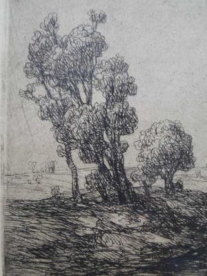 Edmond Van Dooren - Prachtige ets handgesigneerd kopen? Bied vanaf 1!