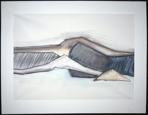 Niet of onleesbaar gesigneerd - Krijt en acryltekening, Zonder titel (Zeer Groot) kopen? Bied vanaf 1!