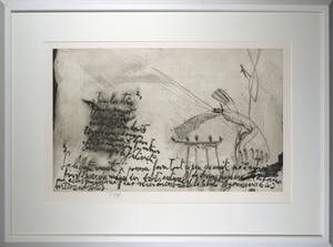 Gerard Garouste - Ets en aquatint, Z.T. Memoire de la liberte - Ingelijst (Groot) kopen? Bied vanaf 100!
