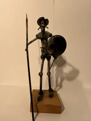 Niet of onleesbaar gesigneerd - Don Quichot figurine in Folk-Art stijl/Nuts & Bolts kopen? Bied vanaf 1!