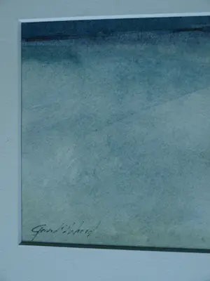 Gerard van de Weerd - Ingelijste aquarel , Landschap in Drenthe kopen? Bied vanaf 50!