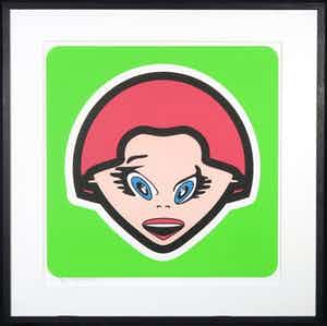 Ottograph - Zonder titel (vrouw met rode helm) verkocht voor € 40!