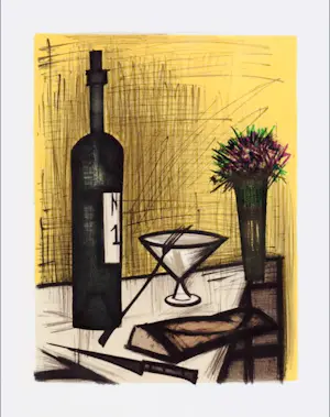 Bernard Buffet - Pain et vin, 1967. Lithografie. kopen? Bied vanaf 25!