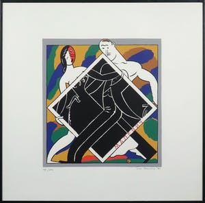 Ever Meulen - Zeefdruk, Zonder titel - Ingelijst kopen? Bied vanaf 40!