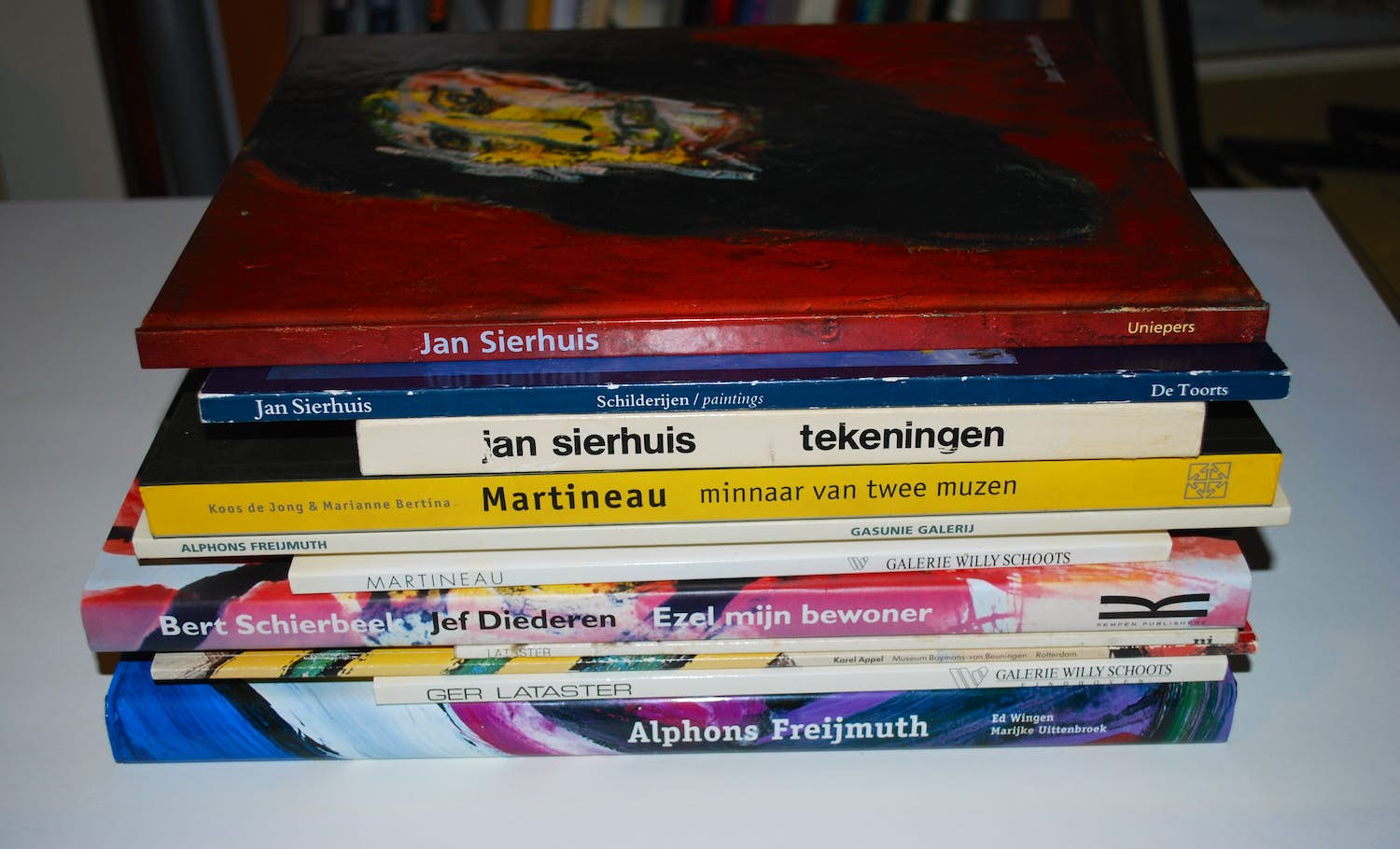 Jan Sierhuis - gesigneerd boek &11x Sierhuis, Martineau, Freijmuth, Diederen, Lataster, Postma kopen? Bied vanaf 79!