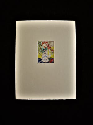 Niet of onleesbaar gesigneerd - Expressionistisch Aquarel "bloemen in emaille kan" gesigneerd Assi (Zena?) kopen? Bied vanaf 10!
