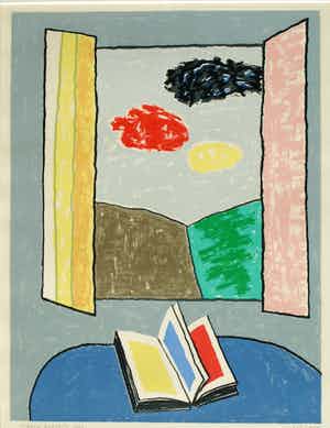 Harrie Gerritz - Ingelijste zeefdruk , Kleurboek – 1990 – oplage 30 verkocht voor € 45!