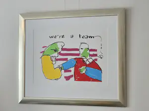 Herman Brood - We're a Team - Handgesigneerd - E.A kopen? Bied vanaf 400!
