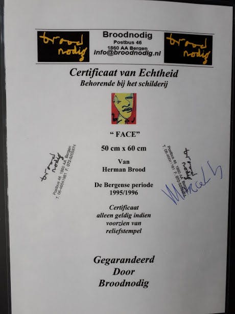 Herman Brood - schilderij uit 1995, gesigneerd kopen? Bied vanaf 1300!