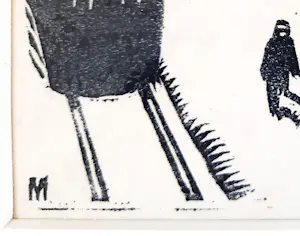 Buy Johannes Mulders - Drie lino/houtsneden in expressieve stijl? Bid from 45!