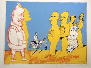 Lucebert - figuratief verkocht voor € 220!