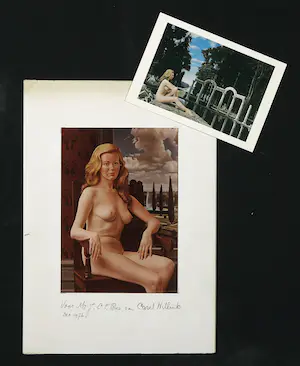 Carel Willink - Lot van een foto en kaart met persoonlijke berichten kopen? Bied vanaf 1!