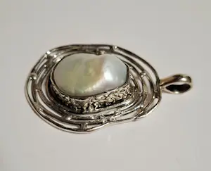 nieuwe Zilveren hanger gezet met  parel kopen? Bied vanaf 60!