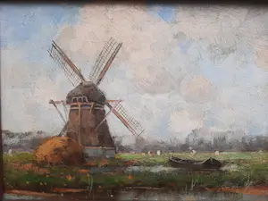 Niet of onleesbaar gesigneerd - Zomerlandschap te Abcoude - ingelijst - 19616 kopen? Bied vanaf 1!