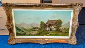 Albert Torringa - Landschap met huizen en bergen vendu pour 60€ !