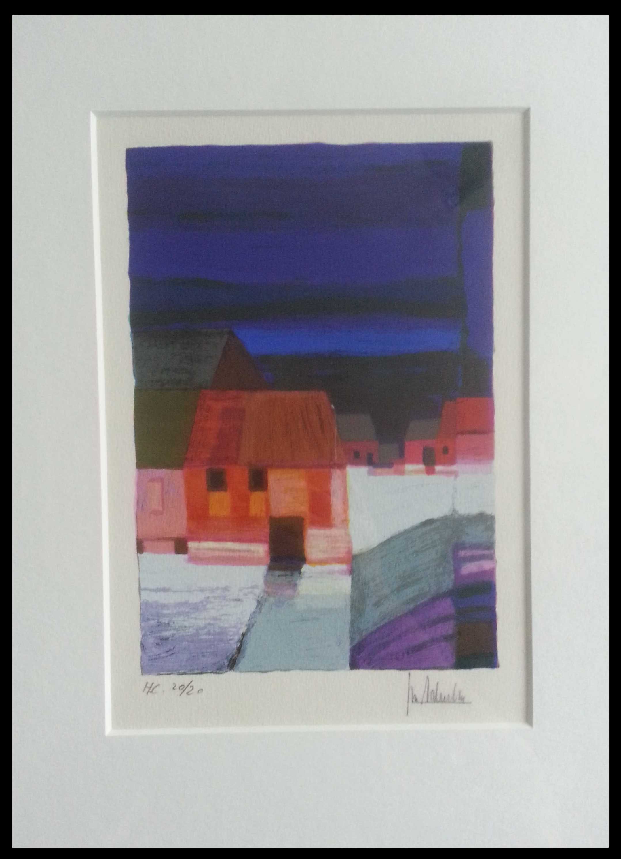 Ton Schulten - Huisjes in besneeuwd landschap verkocht voor € 245!