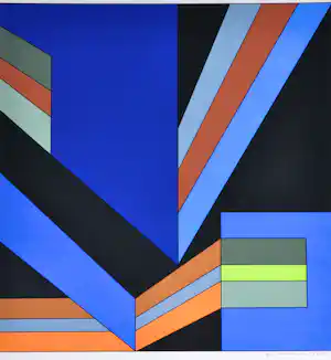 Guy Vandenbranden - Zeefdruk - Gesigneerd - 70x50 cm - 1975 vendu pour 220€ !