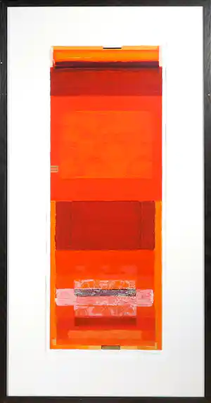 Tineke Looman - Zeefdruk, Power in Red - Ingelijst vendu pour 50€ !