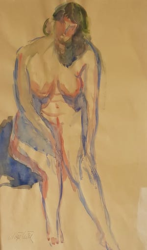 Niet of onleesbaar gesigneerd - vrouw naakt kopen? Bied vanaf 1!