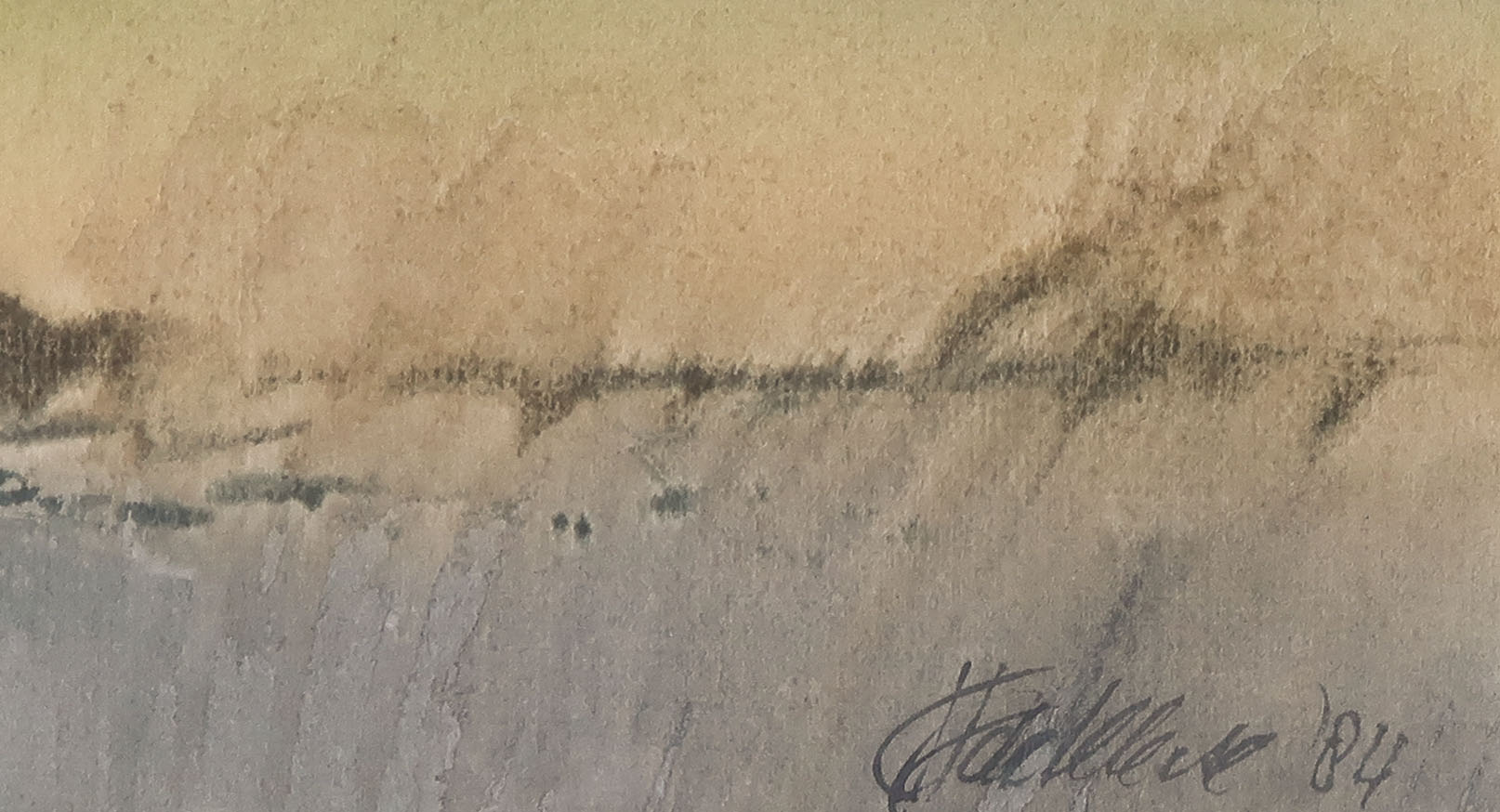 Thomas de Klerk - Aquarel, Vogelvlucht - Ingelijst kopen? Bied vanaf 20!