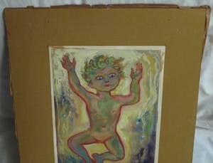 Klaas Pijlman - Gouache , “Putto” – 1956 kopen? Bied vanaf 50!