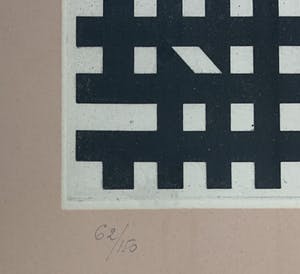 Victor Vasarely - gemengde techniek ets/zeefdruk - 'Aguia II' - 1965 (GROOT WERK) kopen? Bied vanaf 575!