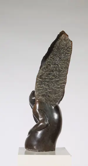 Jonathan Mhondorohuma - Stenen beeld, Sky Angel kopen? Bied vanaf 150!