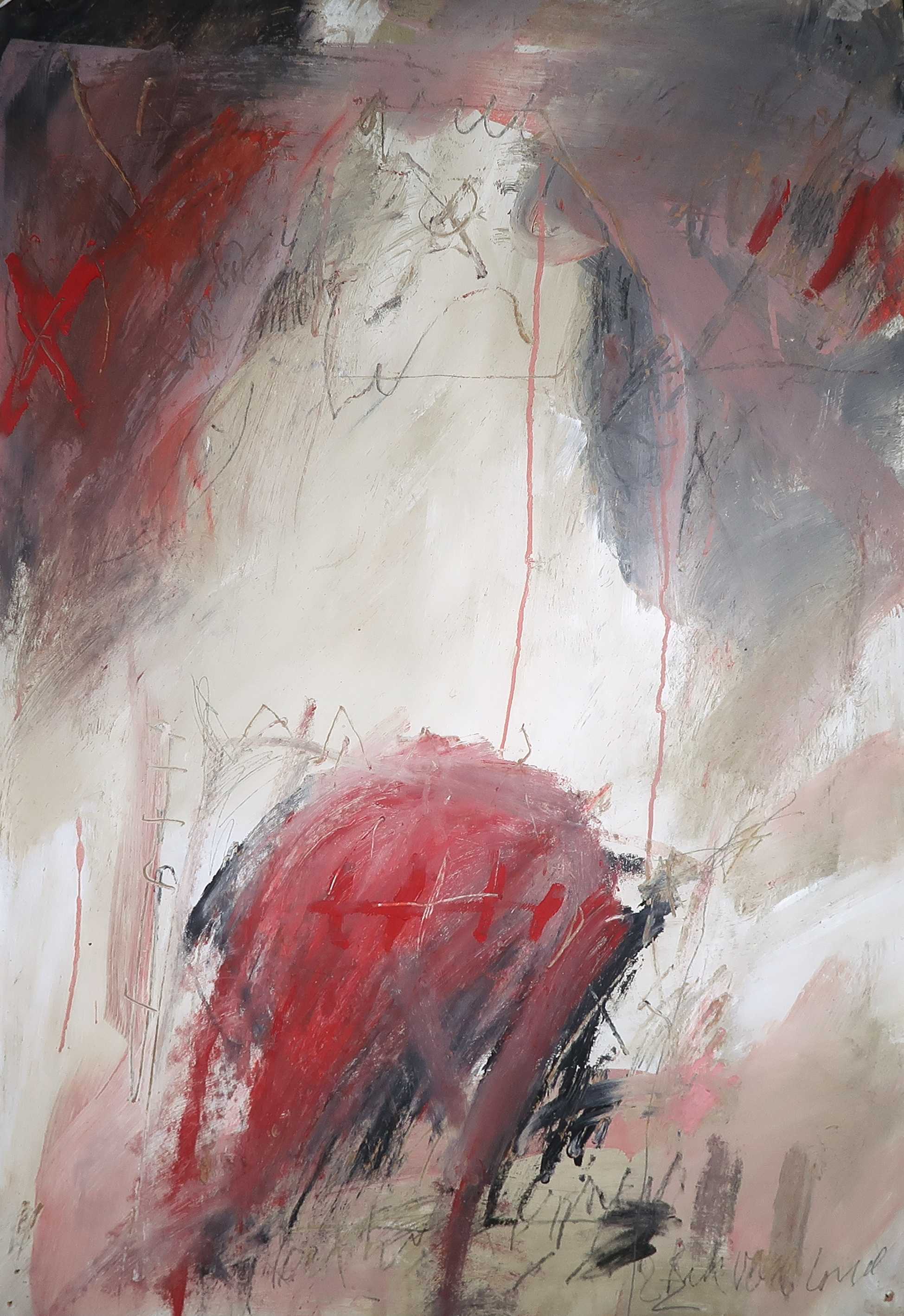 Rik van Iersel - Acryl op papier, Zonder titel (Groot) kopen? Bied vanaf 100!