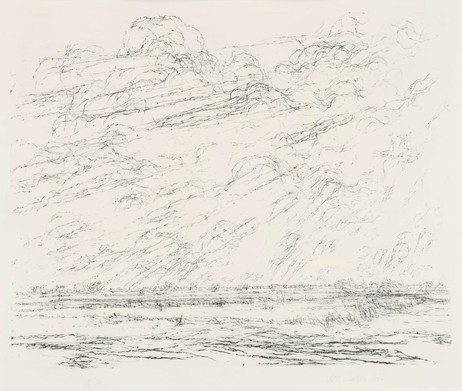 Willem den Ouden - Onstuimig weer op het platteland kopen? Bied vanaf 50!