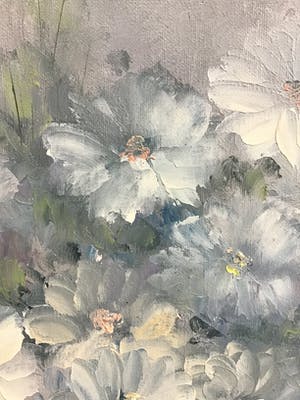 Niet of onleesbaar gesigneerd - Pot met bloemen kopen? Bied vanaf 1!