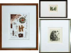 Toni de Klerk - en anderen - Lot van drie etsen verkocht voor € 35!