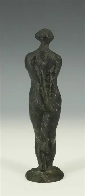 Ed van Teeseling - Bronzen beeld: staand naakt kopen? Bied vanaf 250!