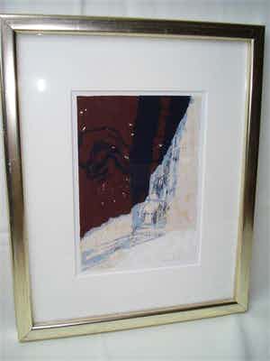 Miguel Ybanez - Zeefdruk, mooi gelijst! verkocht voor € 35!