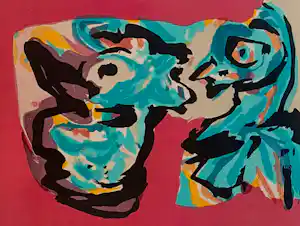 Karel Appel - Kleurenlitho + boek - 1980 vendu pour 599€ !