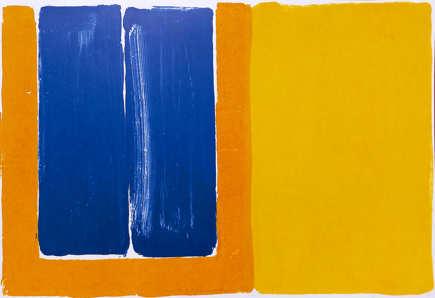 Adine Engelman - Abstracte compositie, monotype (unica) verkocht voor € 75!