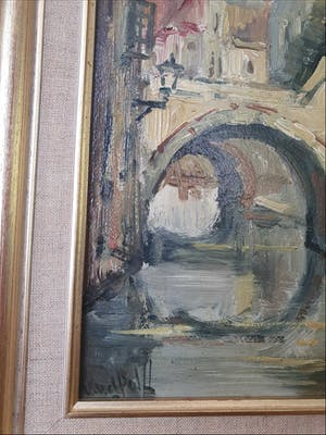 Buy Louis van der Pol - Brücke über Grachten? Bid from 220!