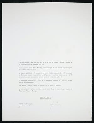 Antoni Tapies - Bijzondere map 'La pierre trouant (...)' met daarin een handgesigneerde ets kopen? Bied vanaf 1!
