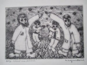 Walter Wegmuller - Ets "Schaut am himmel" kopen? Bied vanaf 25!