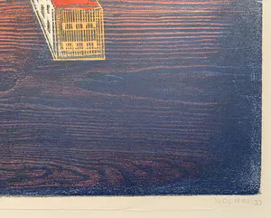 Willem de Vries - Houtsnede - 'Town Centre' - 1999 (Kleine oplage) kopen? Bied vanaf 1!