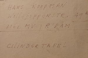 Hans Koopman - Cilinder-tafel kopen? Bied vanaf 300!