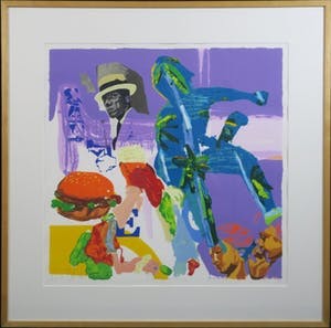 Carlos Blaaker - Burger King - Ingelijst - 98x98 cm kopen? Bied vanaf 25!