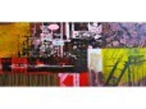 George Heidweiller - Zeefdruk op doek opgeplakt op karton. Titel, "Tire Sale". verkocht voor € 120!