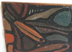 Pieter 't Hart - Ingelijst olieverf op board , “Nannostomus” (‘Potloodvissen’) – 1964 kopen? Bied vanaf 50!