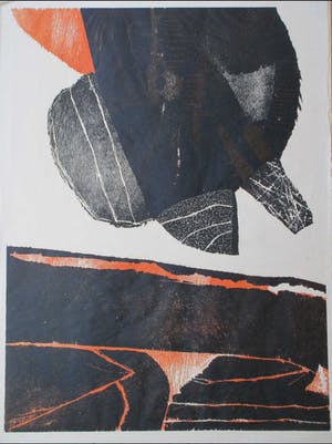 Guillaume Le Roy - Abstract - Houtsnede kopen? Bied vanaf 35!